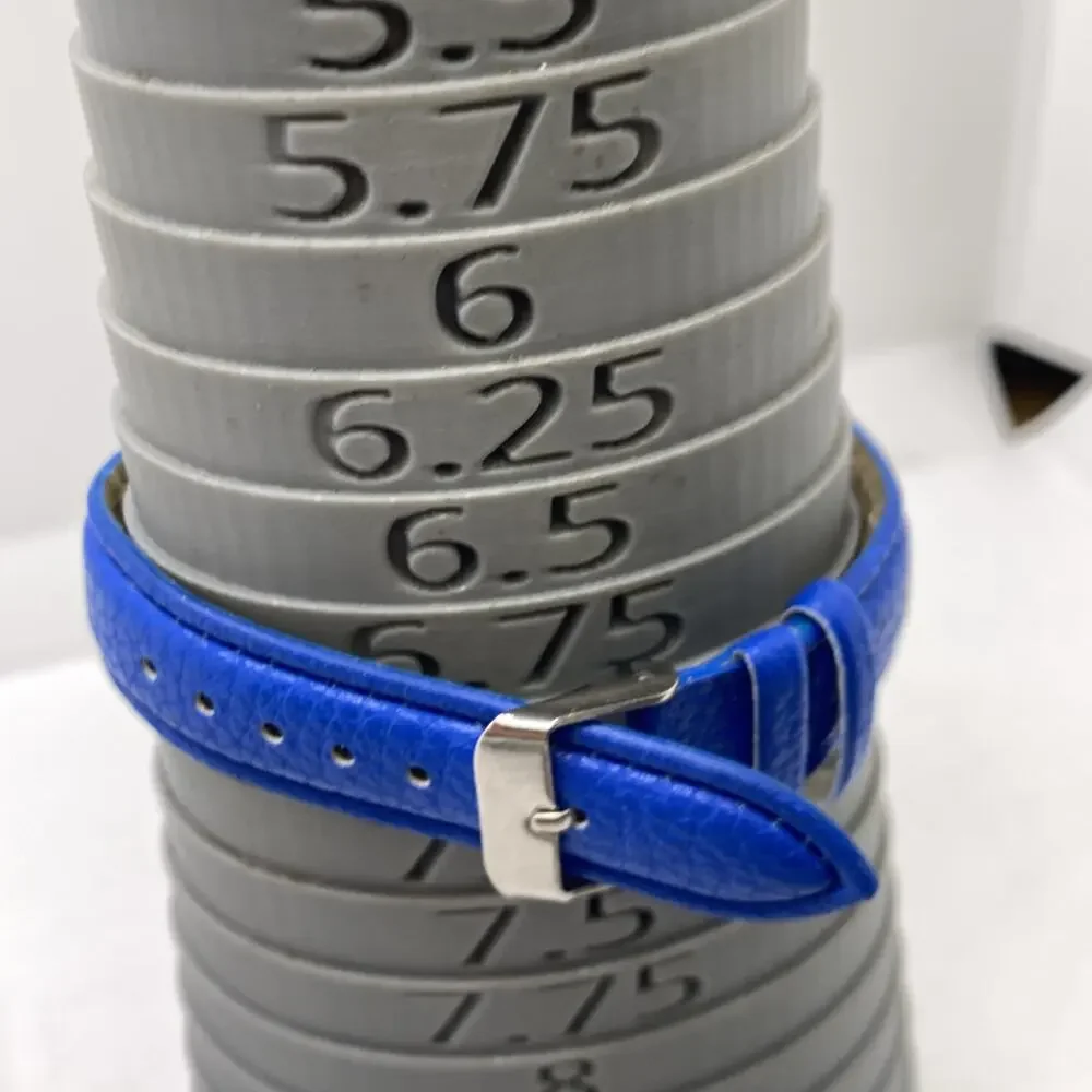 Geneva Gold Tone Blue Watch Works New Battery
